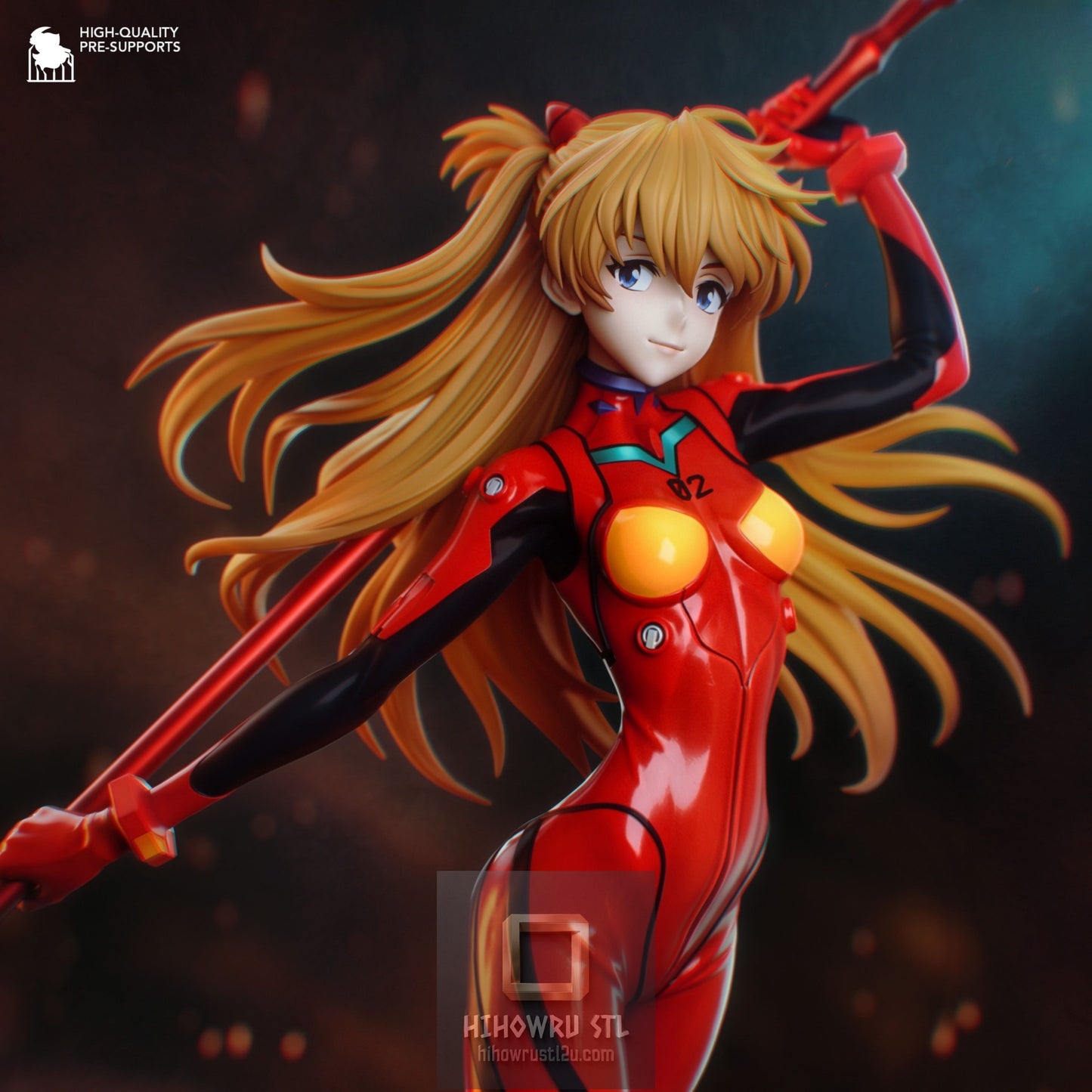 5291 Asuka Langley Soryu - Neon Genesis Evangelion - STL 3D Print Files