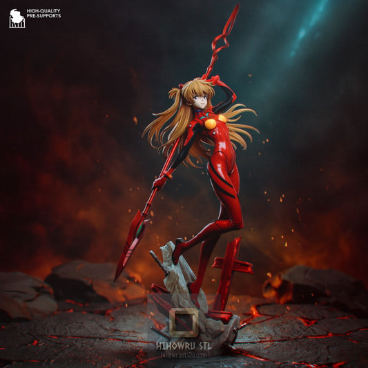 5291 Asuka Langley Soryu - Neon Genesis Evangelion - STL 3D Print Files
