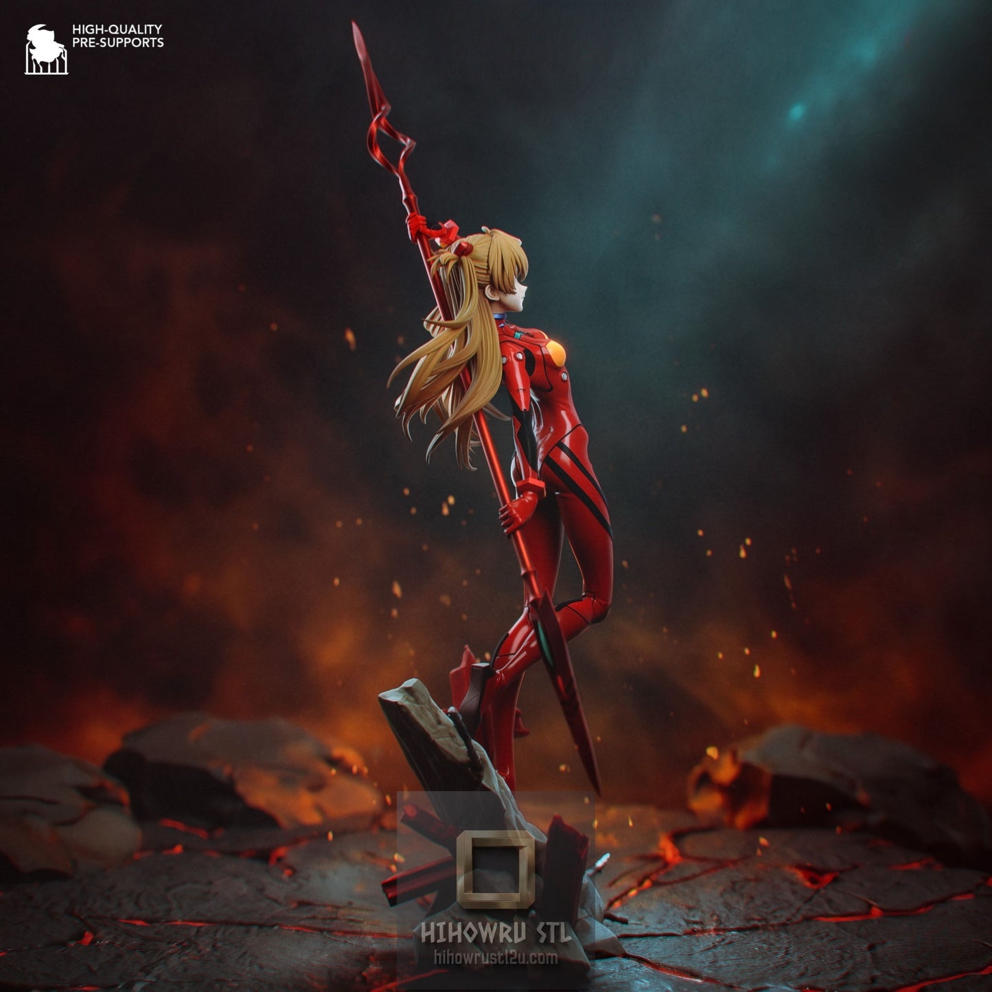 5291 Asuka Langley Soryu - Neon Genesis Evangelion - STL 3D Print Files