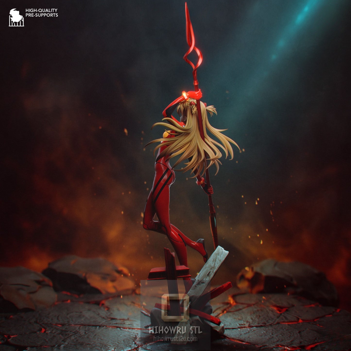 5291 Asuka Langley Soryu - Neon Genesis Evangelion - STL 3D Print Files
