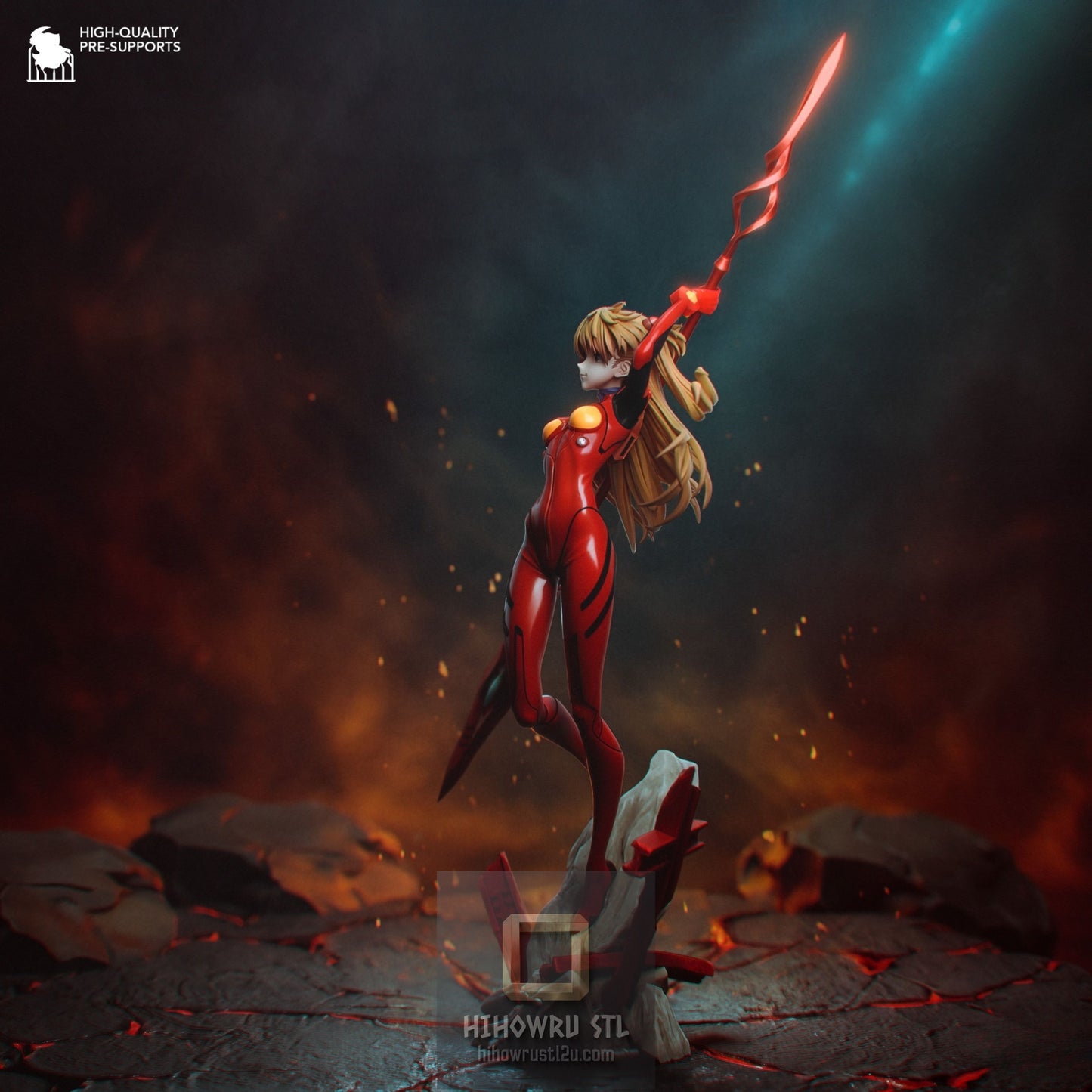 5291 Asuka Langley Soryu - Neon Genesis Evangelion - STL 3D Print Files
