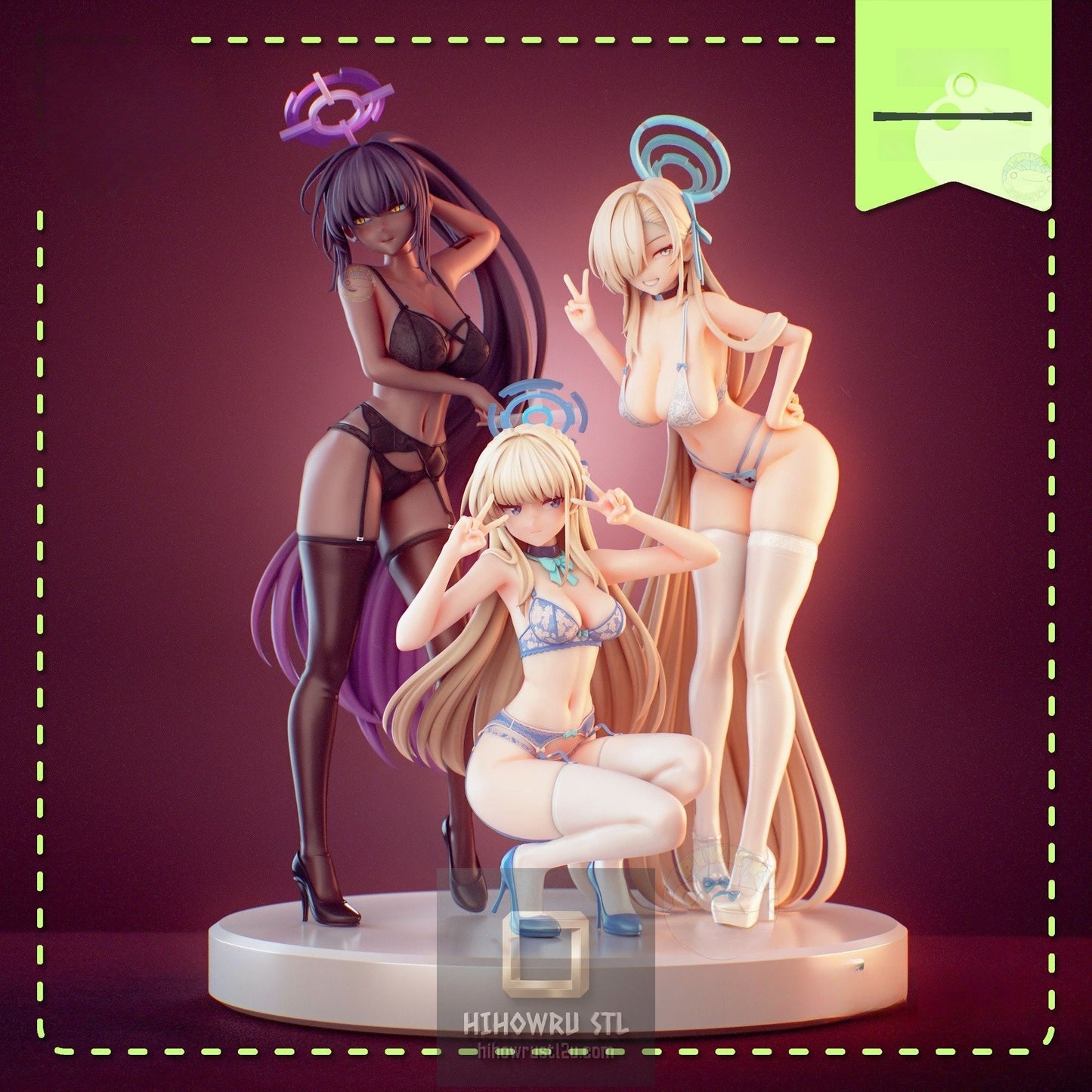 5357 Ichinose Asuna NSFW - Blue Archive - STL 3D Print Files