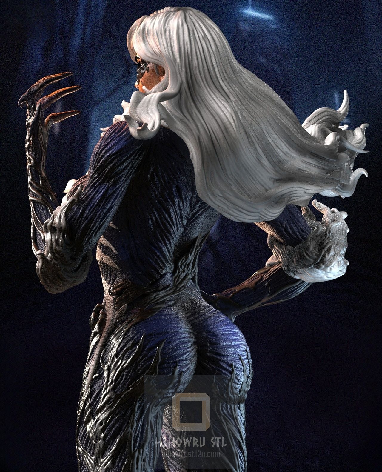 4465 Venomized Black Cat - Marvel Comics - STL 3D Print Files