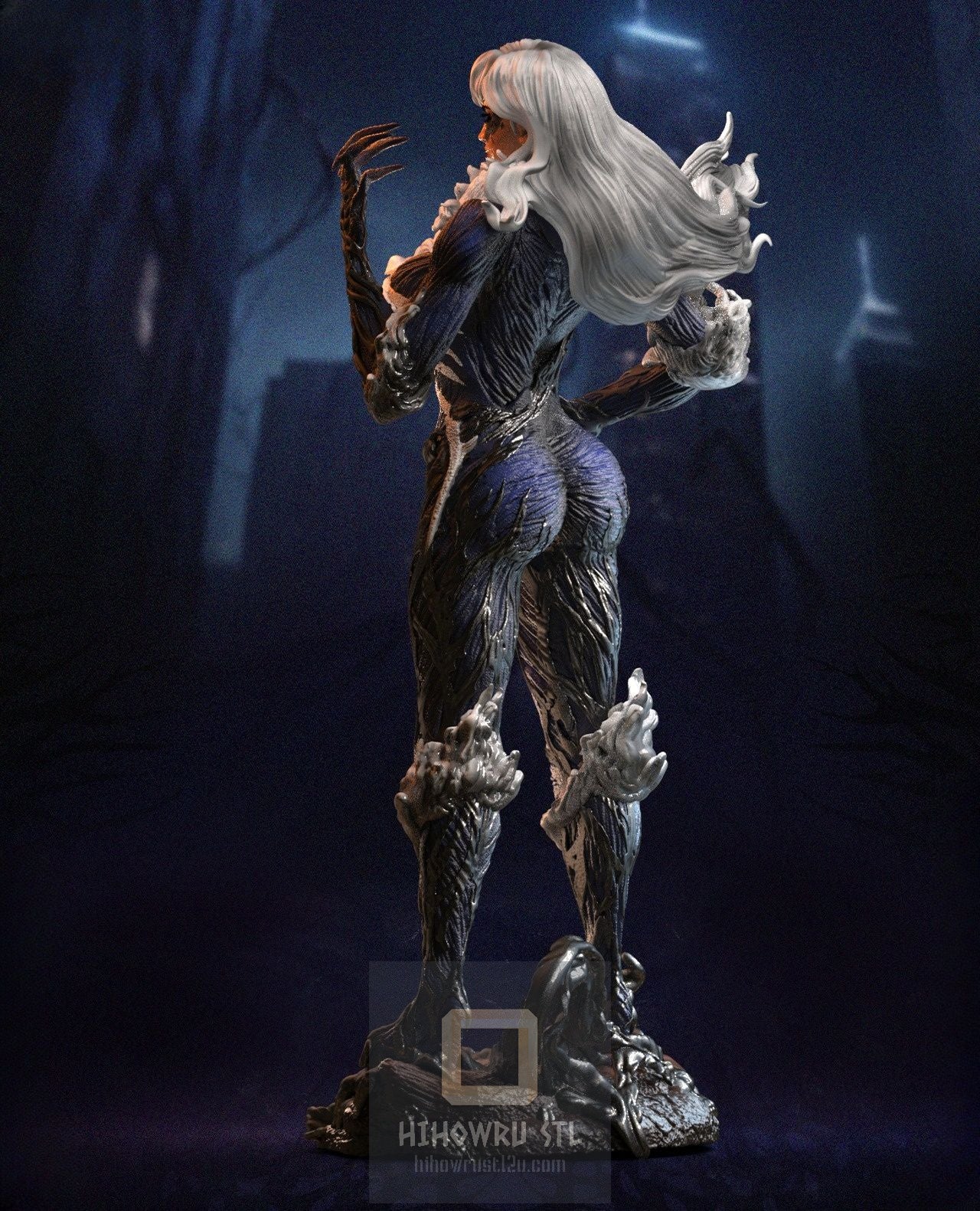 4465 Venomized Black Cat - Marvel Comics - STL 3D Print Files