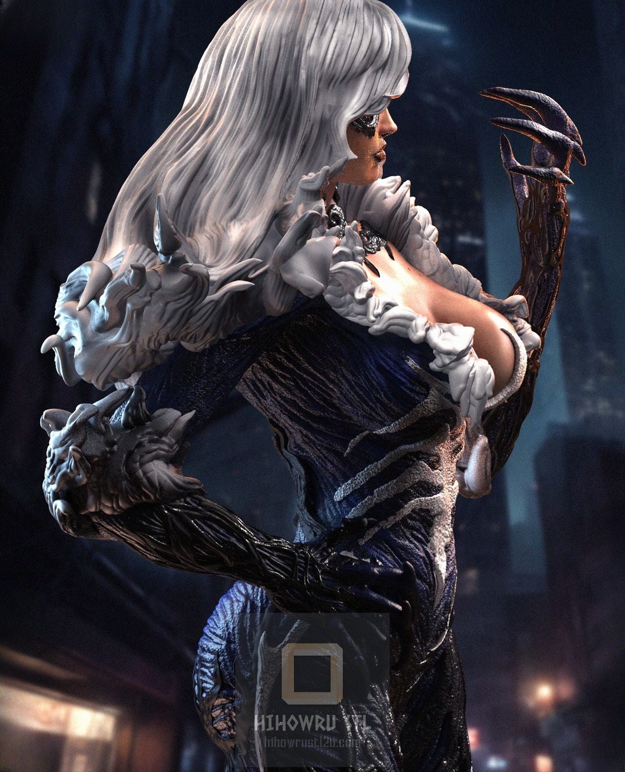 4465 Venomized Black Cat - Marvel Comics - STL 3D Print Files