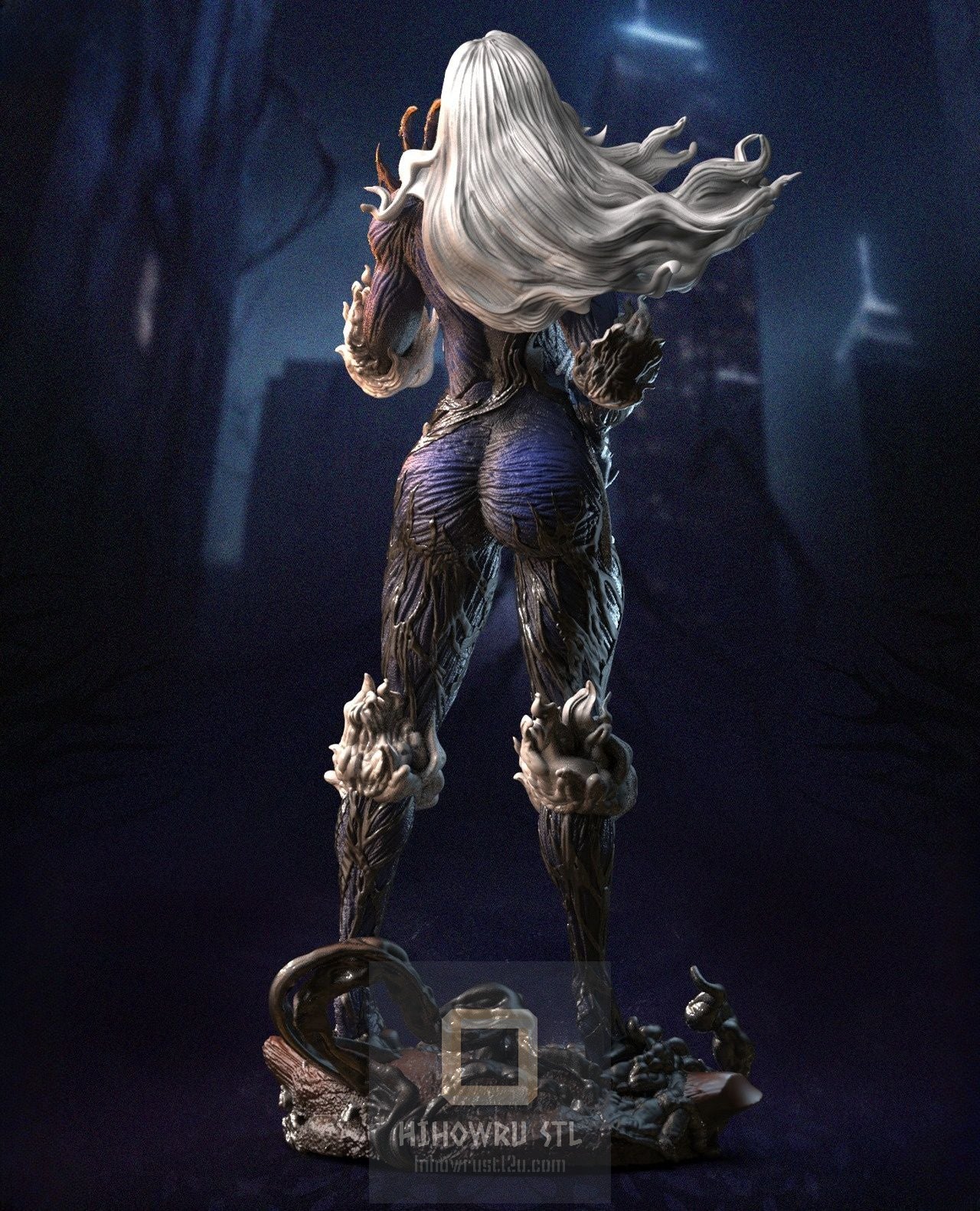 4465 Venomized Black Cat - Marvel Comics - STL 3D Print Files