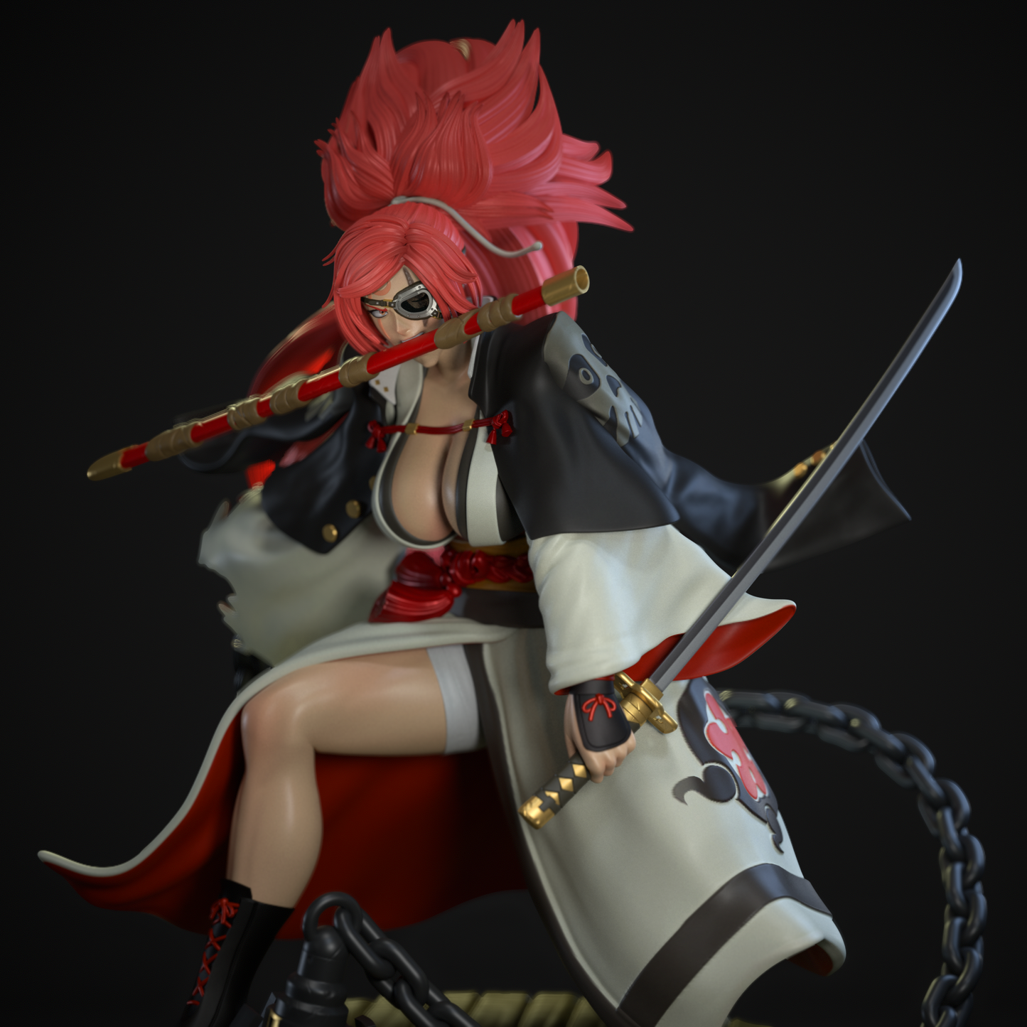 3694 Baiken - Guilty Gear - STL 3D Print Files
