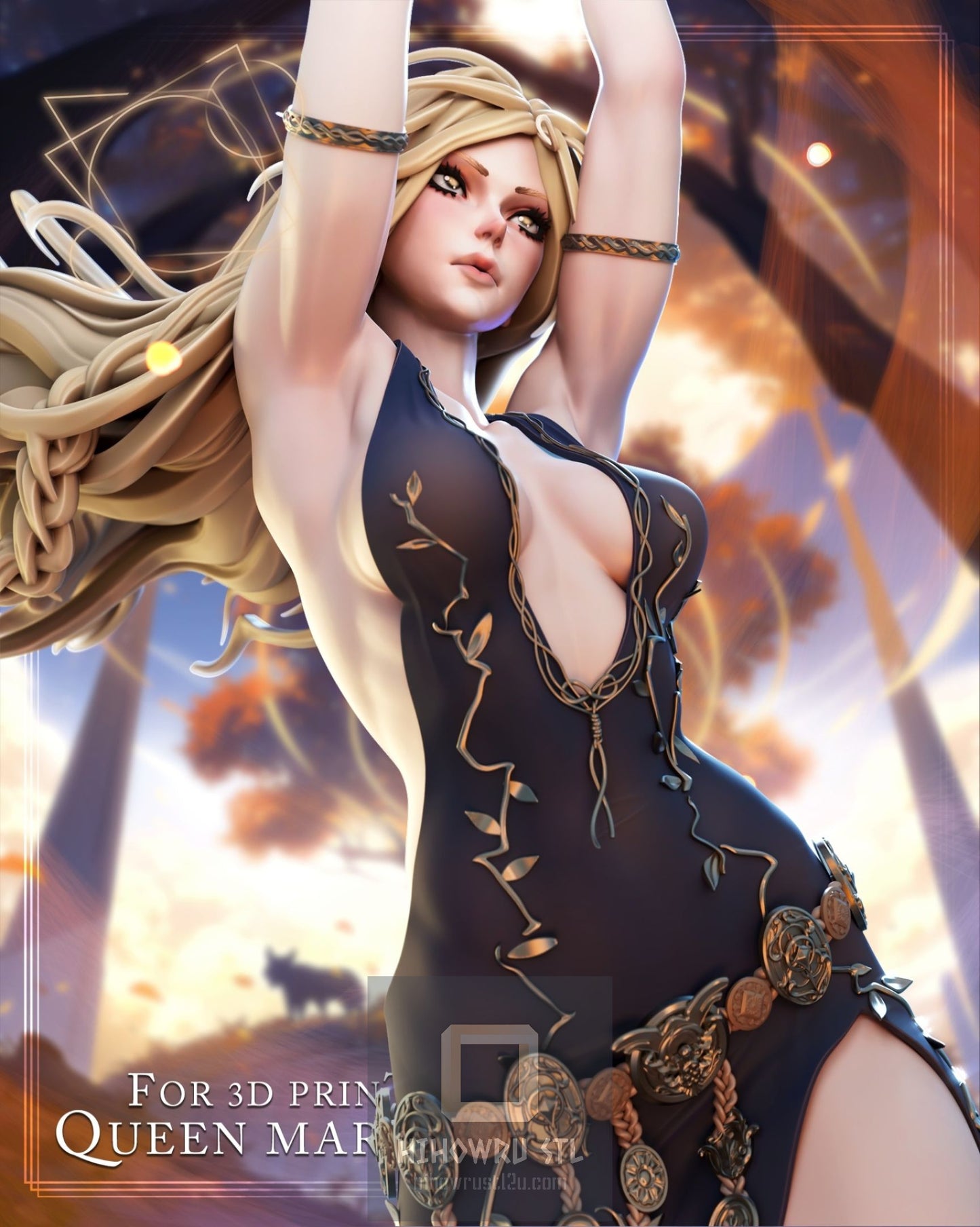 4312 Queen Marika NSFW - Elden Ring - STL 3D Print Files