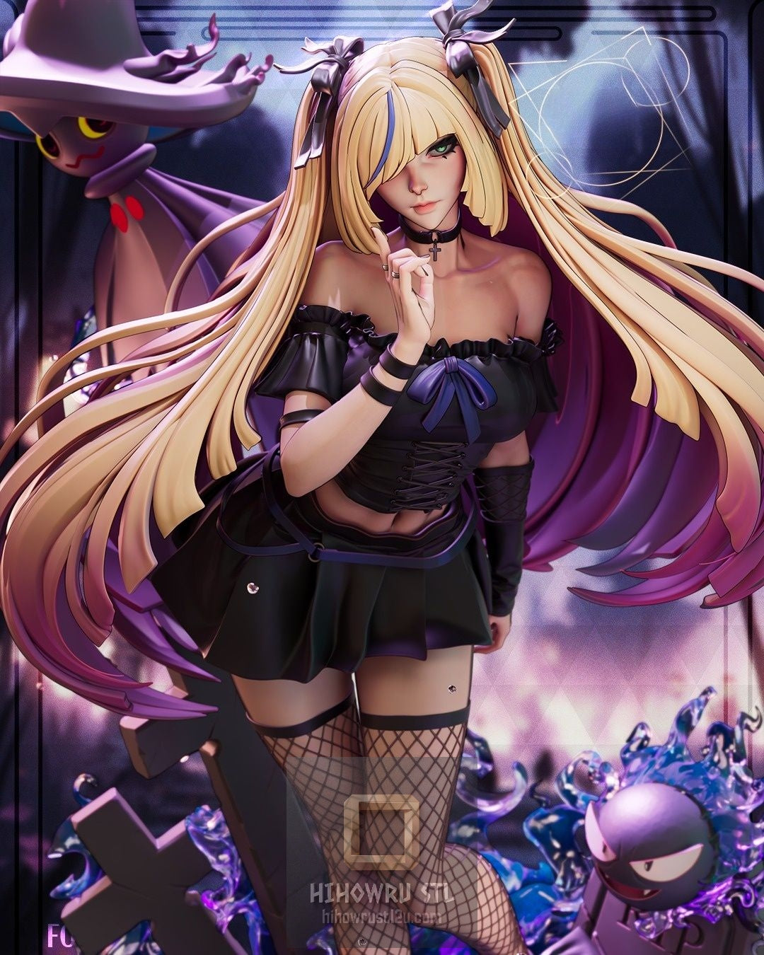 5263 Dark Lusamine - Pokemon - STL 3D Print Files