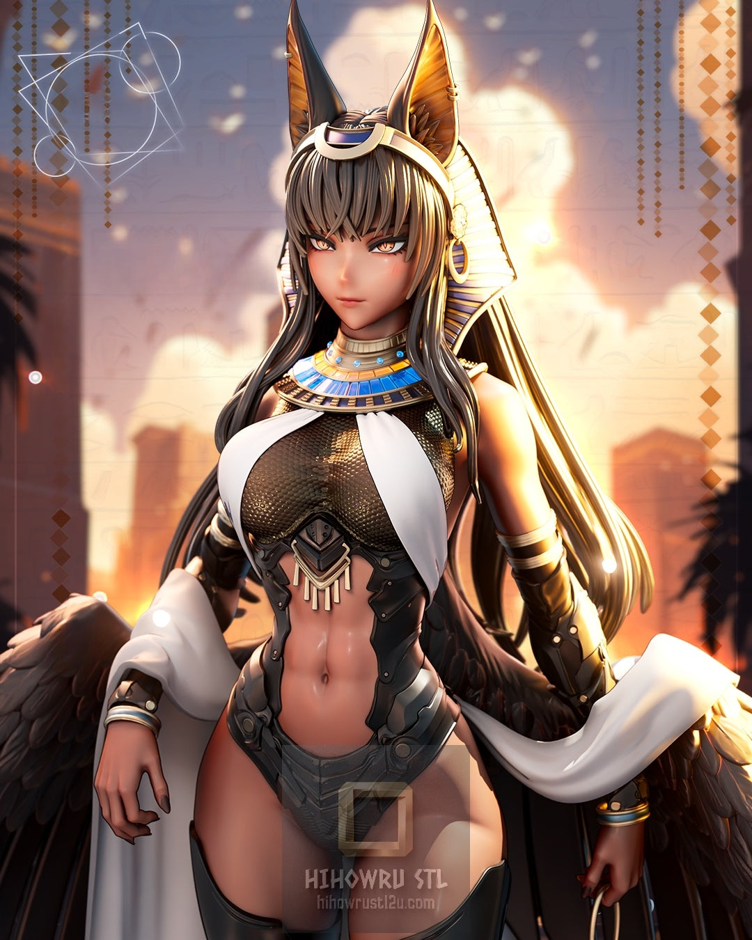 5013 Priestess Mecha Pharaoh- STL 3D Print Files