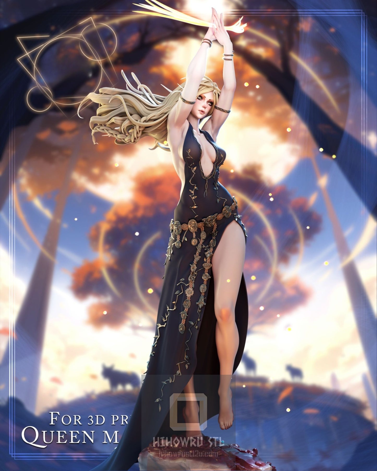 4312 Queen Marika NSFW - Elden Ring - STL 3D Print Files