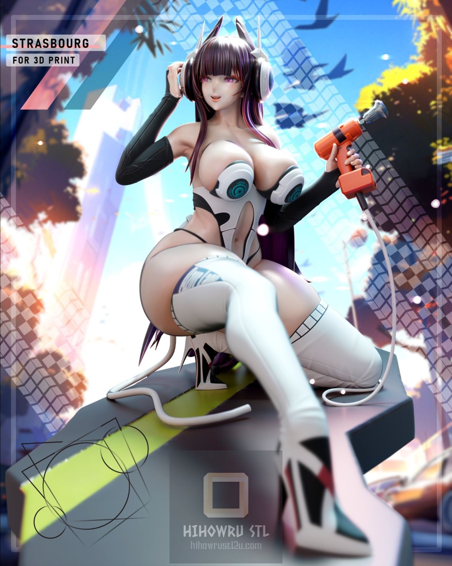4318 Strasbourg - Azur Lane - STL 3D Print Files