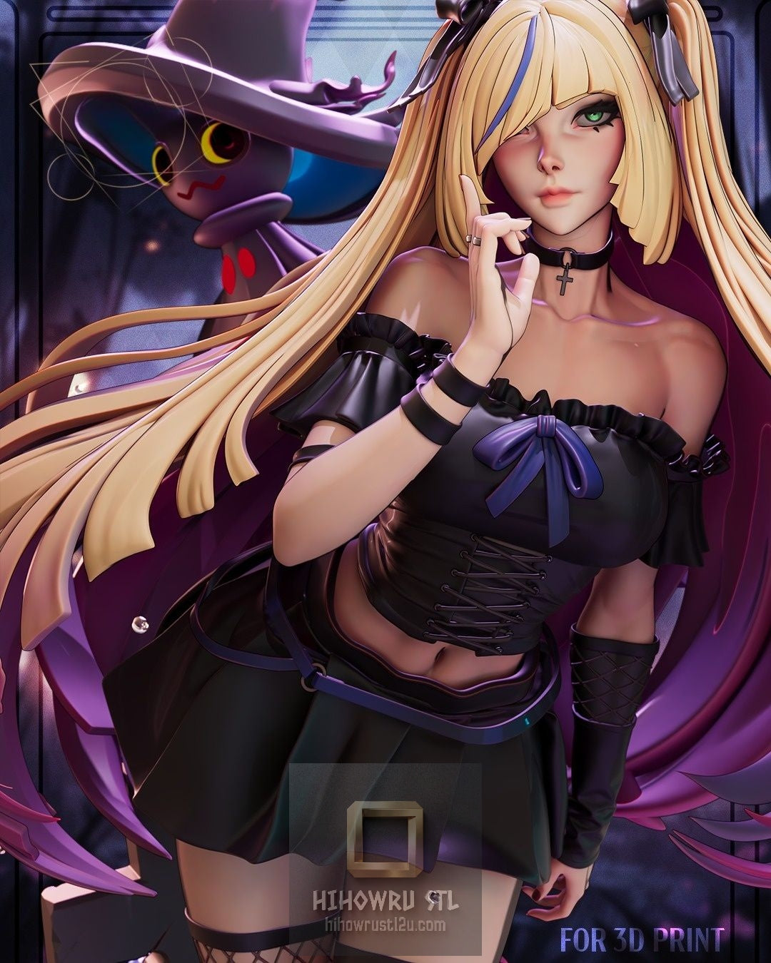 5263 Dark Lusamine - Pokemon - STL 3D Print Files
