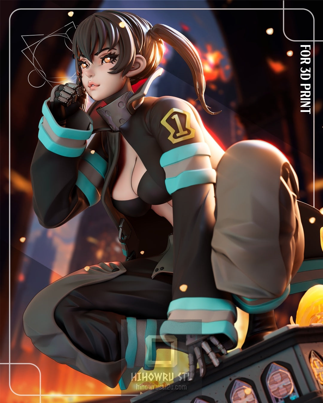 5222 Tamaki Kotatsu - Fire Force - STL 3D Print Files