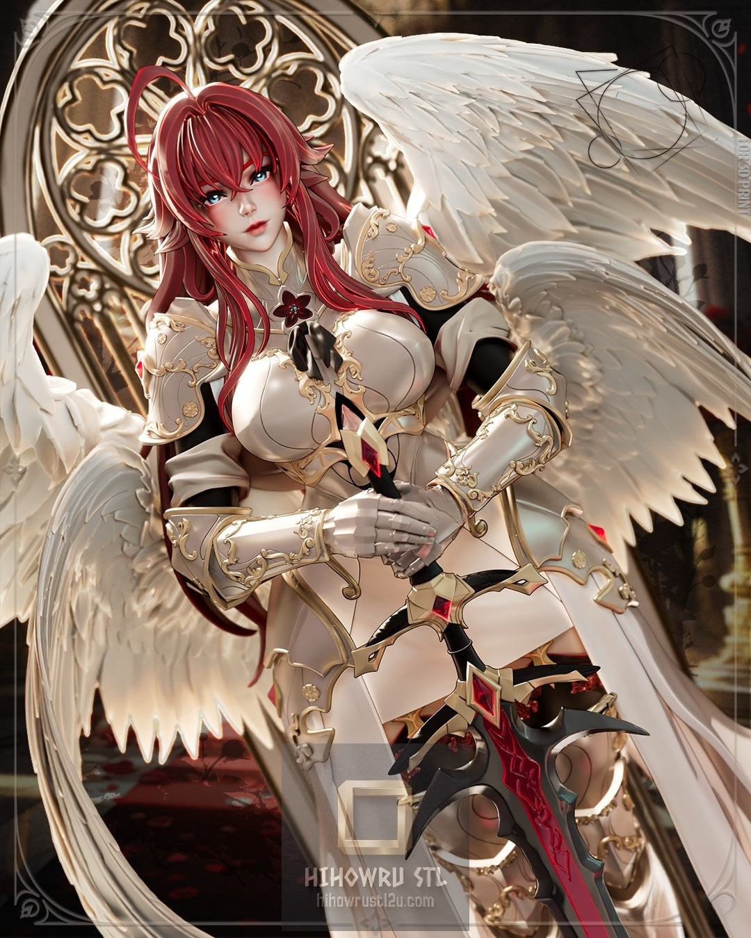 5480 Archangel Rias Gremory NSFW - High School DxD - STL 3D Print Files