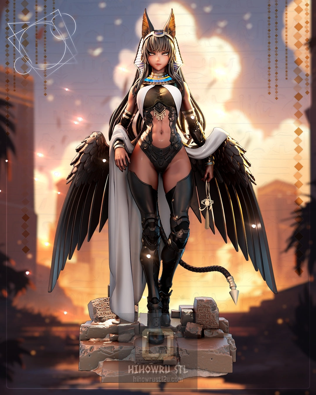 5013 Priestess Mecha Pharaoh- STL 3D Print Files