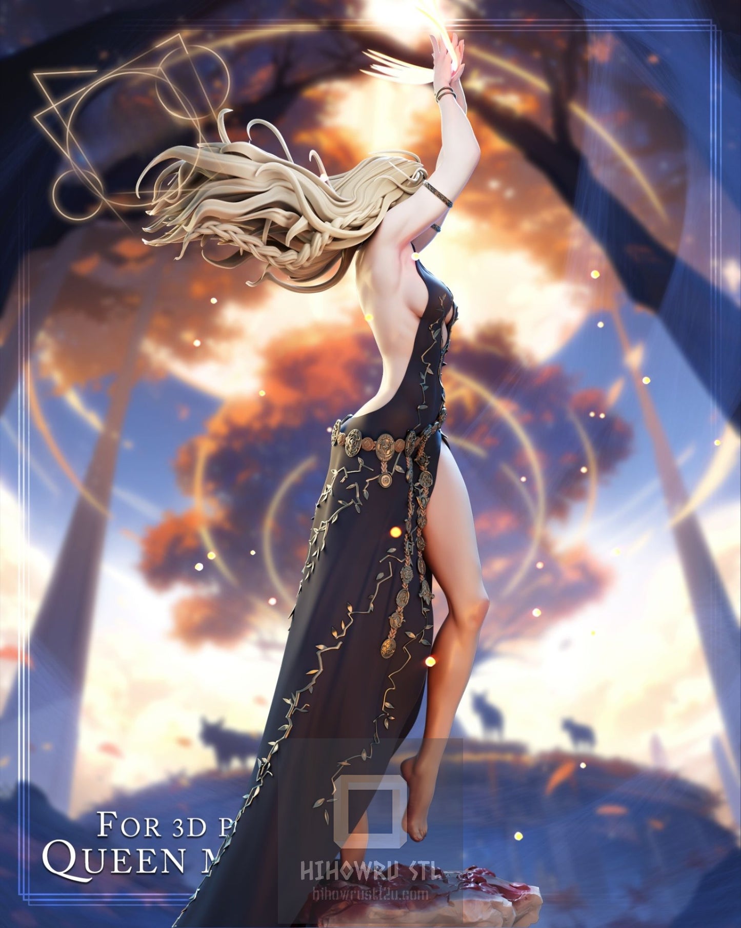 4312 Queen Marika NSFW - Elden Ring - STL 3D Print Files