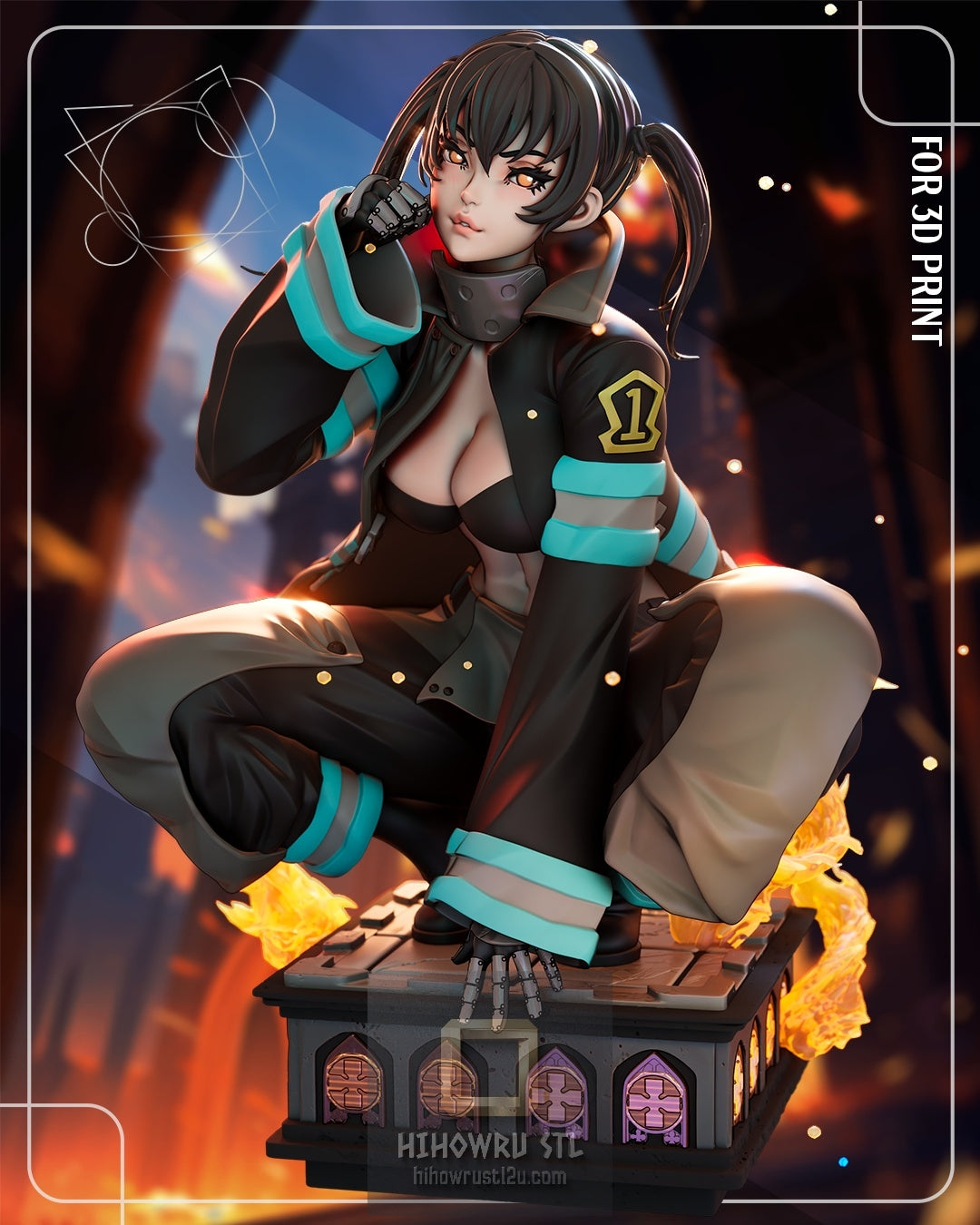 5222 Tamaki Kotatsu - Fire Force - STL 3D Print Files