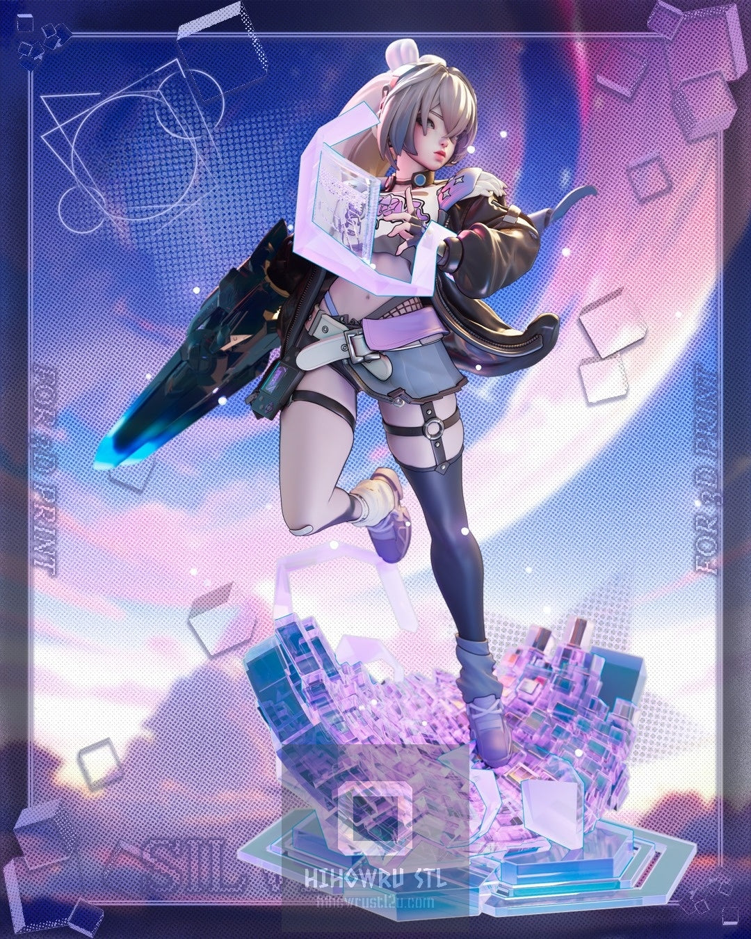 4669 Silver Wolf - Honkai: Star Rail - STL 3D Print Files