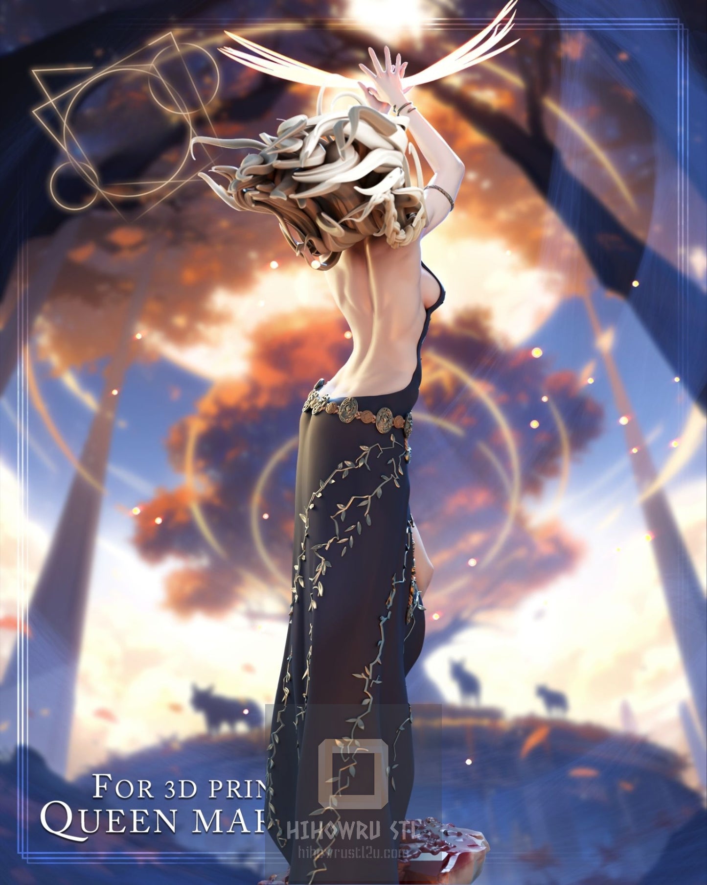 4312 Queen Marika NSFW - Elden Ring - STL 3D Print Files