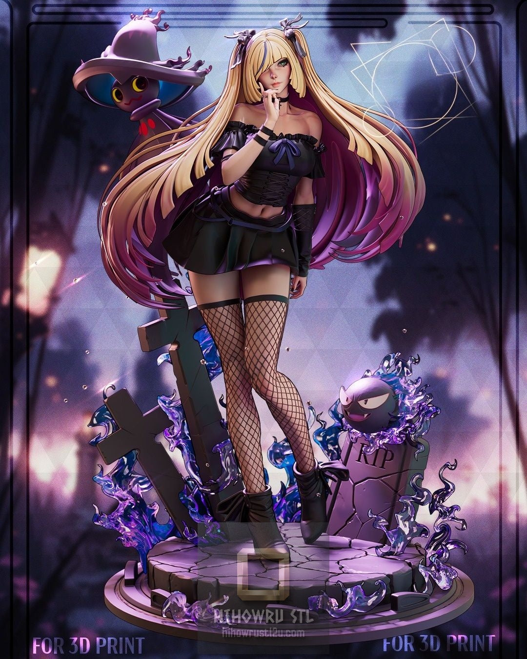 5263 Dark Lusamine - Pokemon - STL 3D Print Files