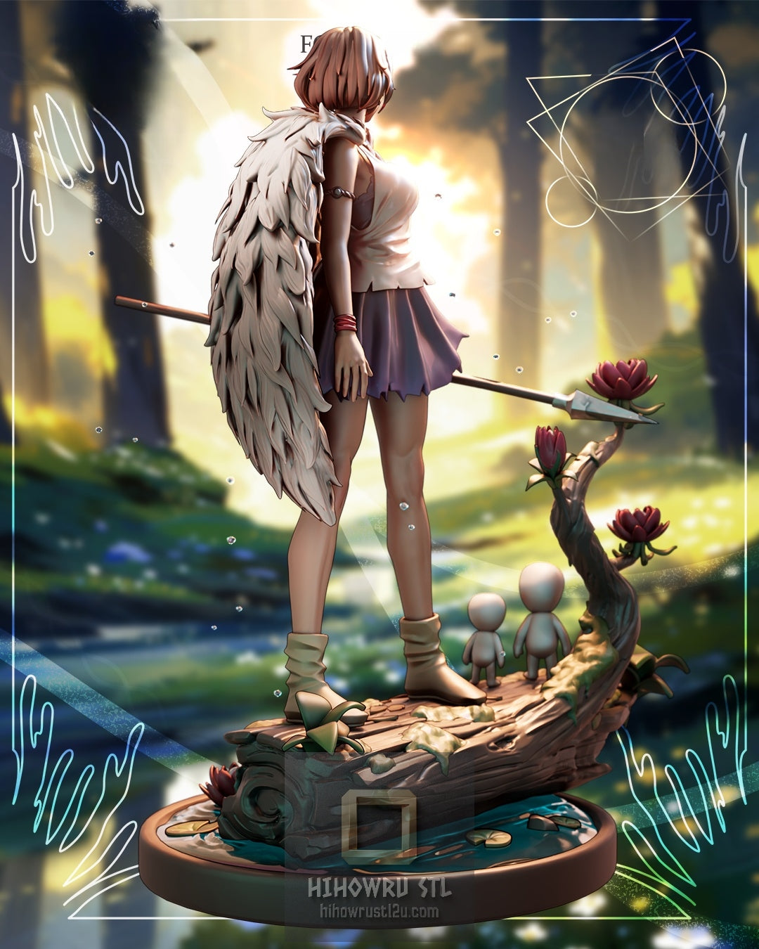 5147 Princess Mononoke - STL 3D Print Files