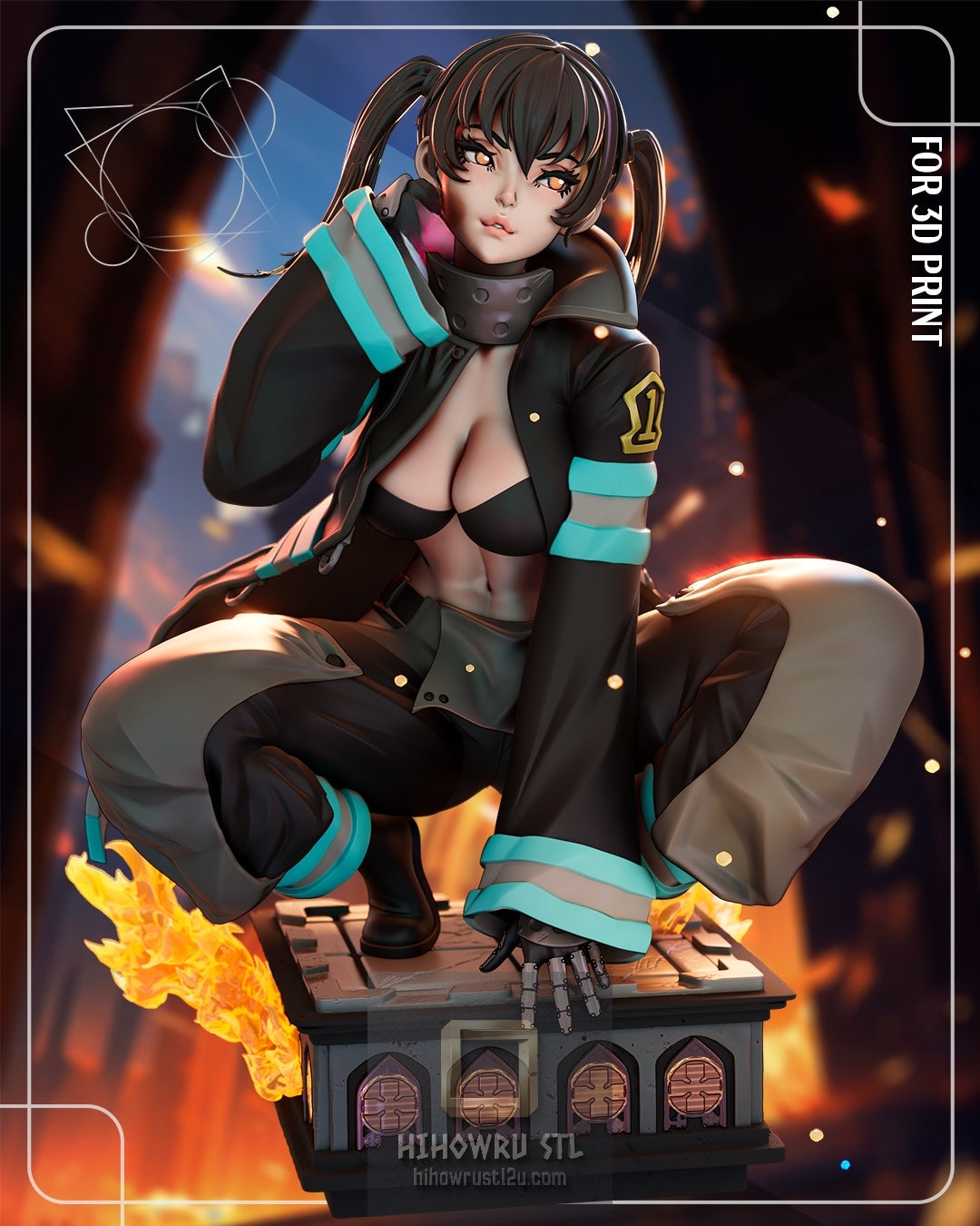 5222 Tamaki Kotatsu - Fire Force - STL 3D Print Files
