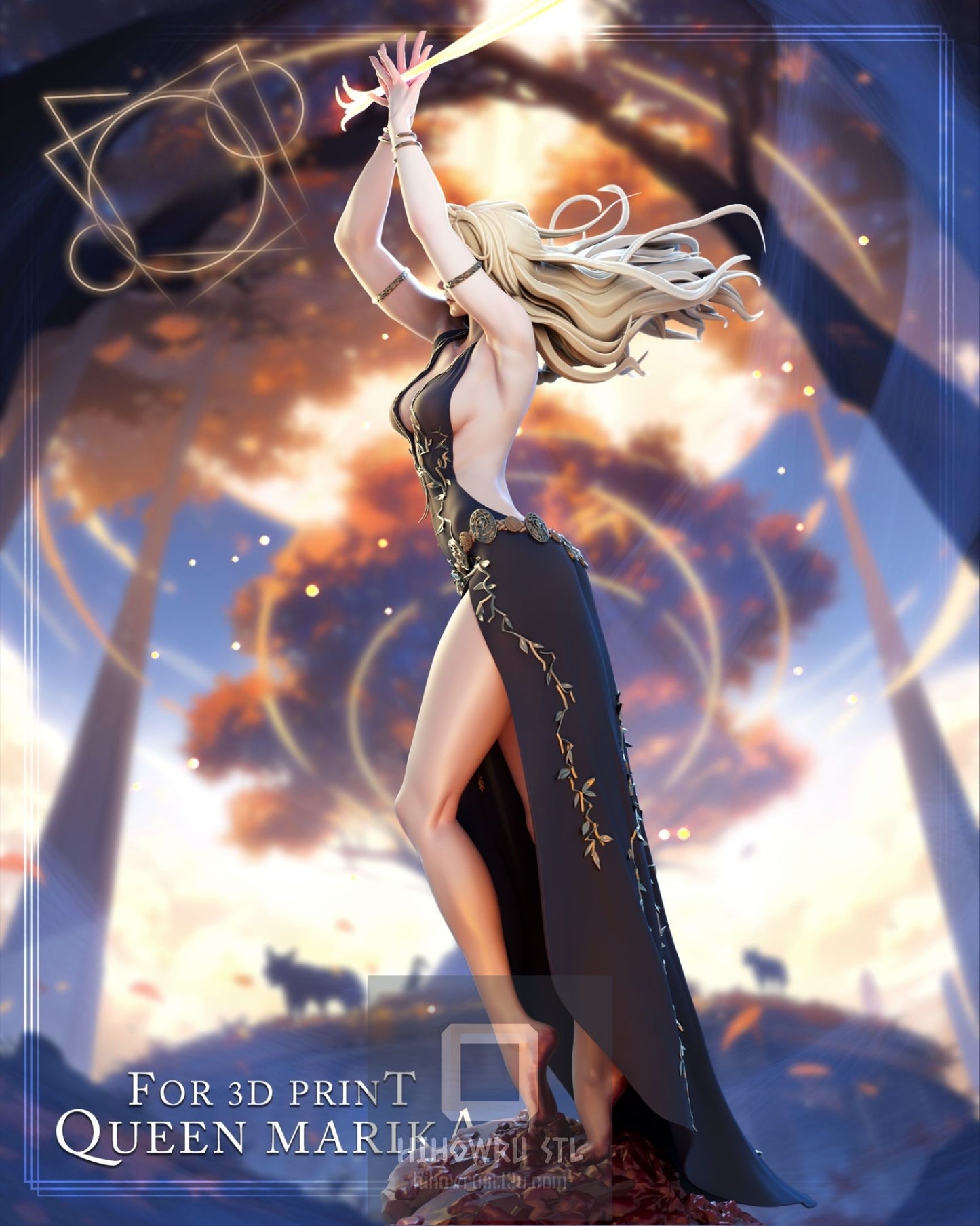 4312 Queen Marika NSFW - Elden Ring - STL 3D Print Files