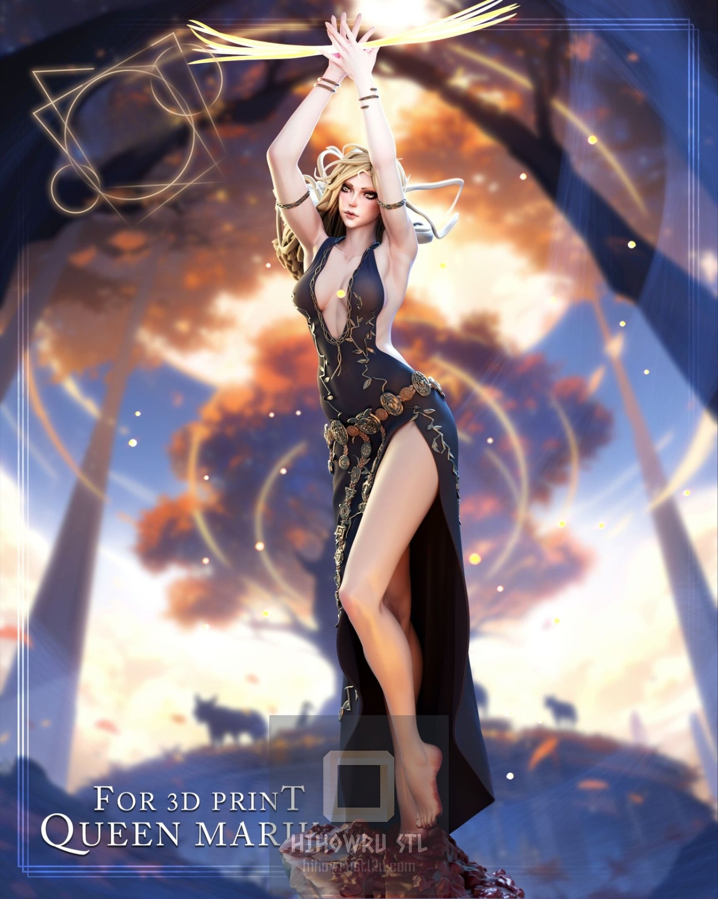 4312 Queen Marika NSFW - Elden Ring - STL 3D Print Files