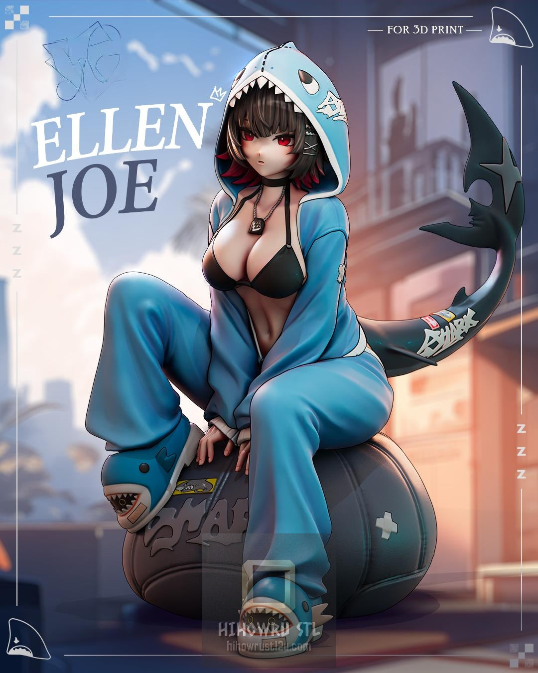 5572 Ellen Joe - Zenless Zone Zero - STL 3D Print Files