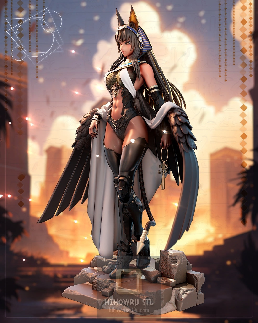 5013 Priestess Mecha Pharaoh- STL 3D Print Files
