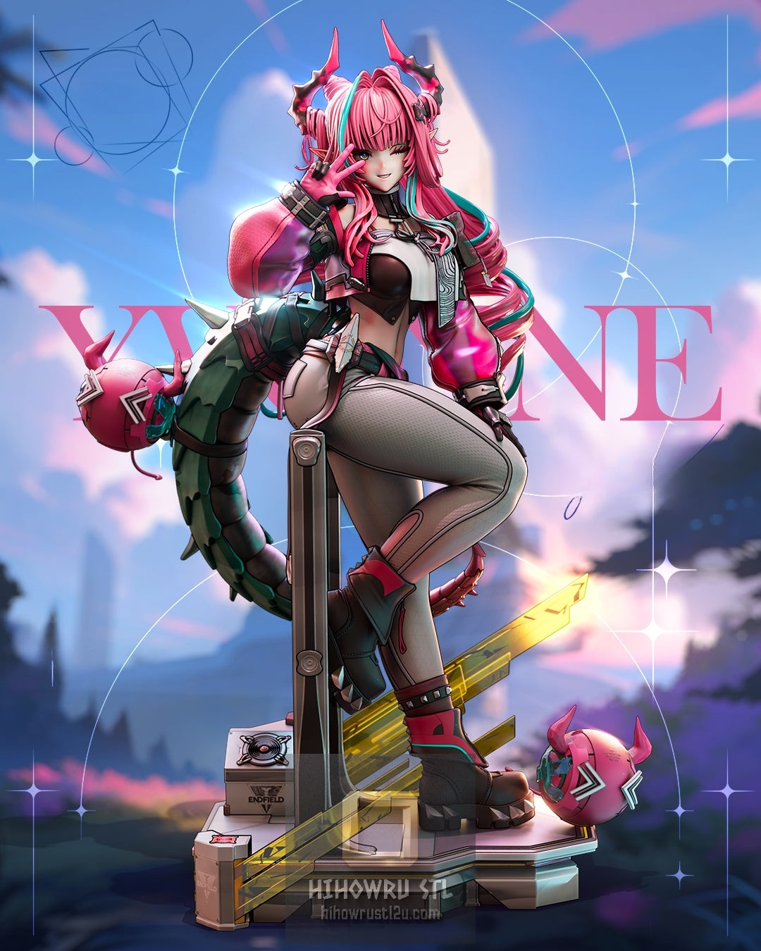 5586 Yvonne -  Arknights: Endfield - STL 3D Print Files