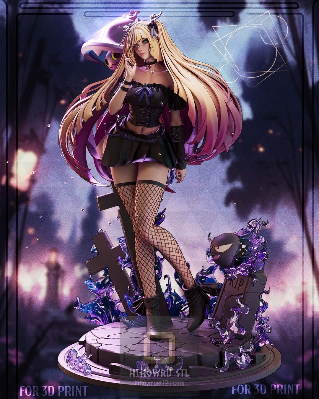 5263 Dark Lusamine - Pokemon - STL 3D Print Files