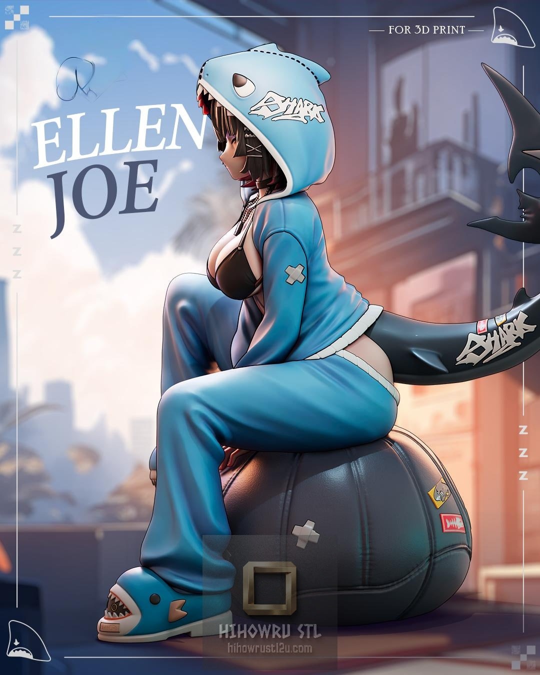 5572 Ellen Joe - Zenless Zone Zero - STL 3D Print Files