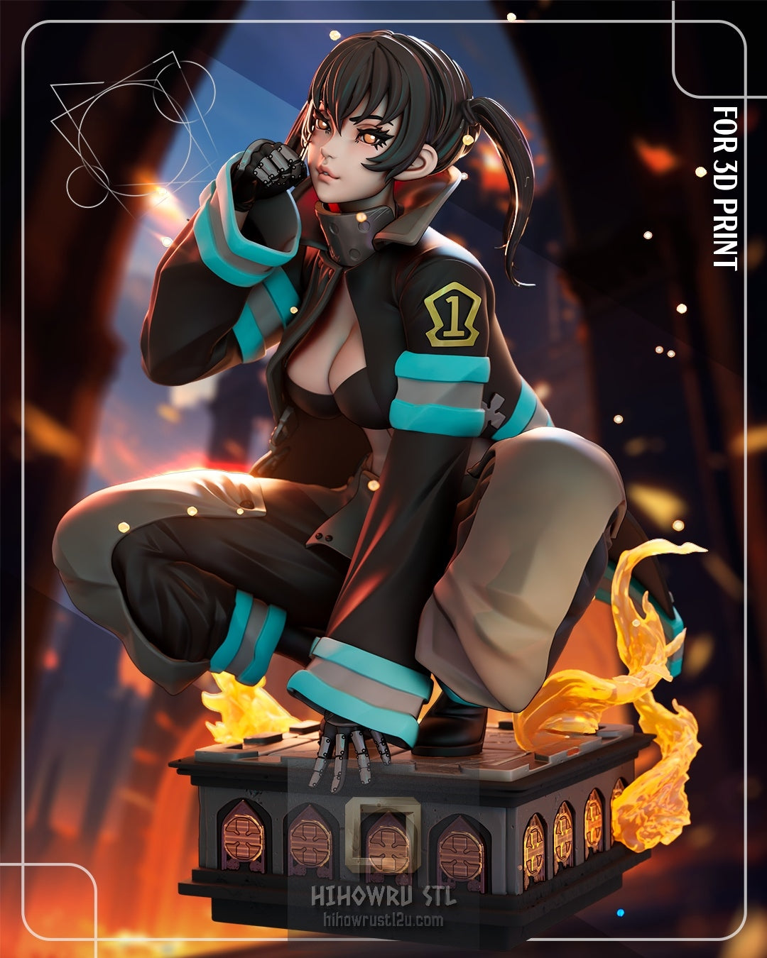 5222 Tamaki Kotatsu - Fire Force - STL 3D Print Files