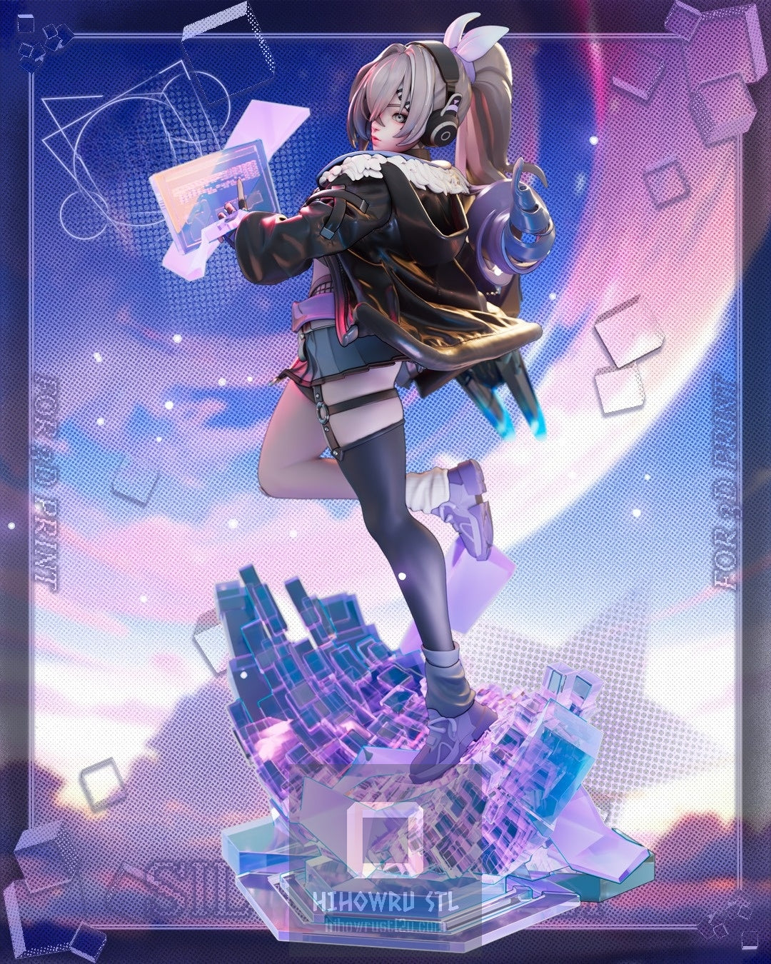 4669 Silver Wolf - Honkai: Star Rail - STL 3D Print Files