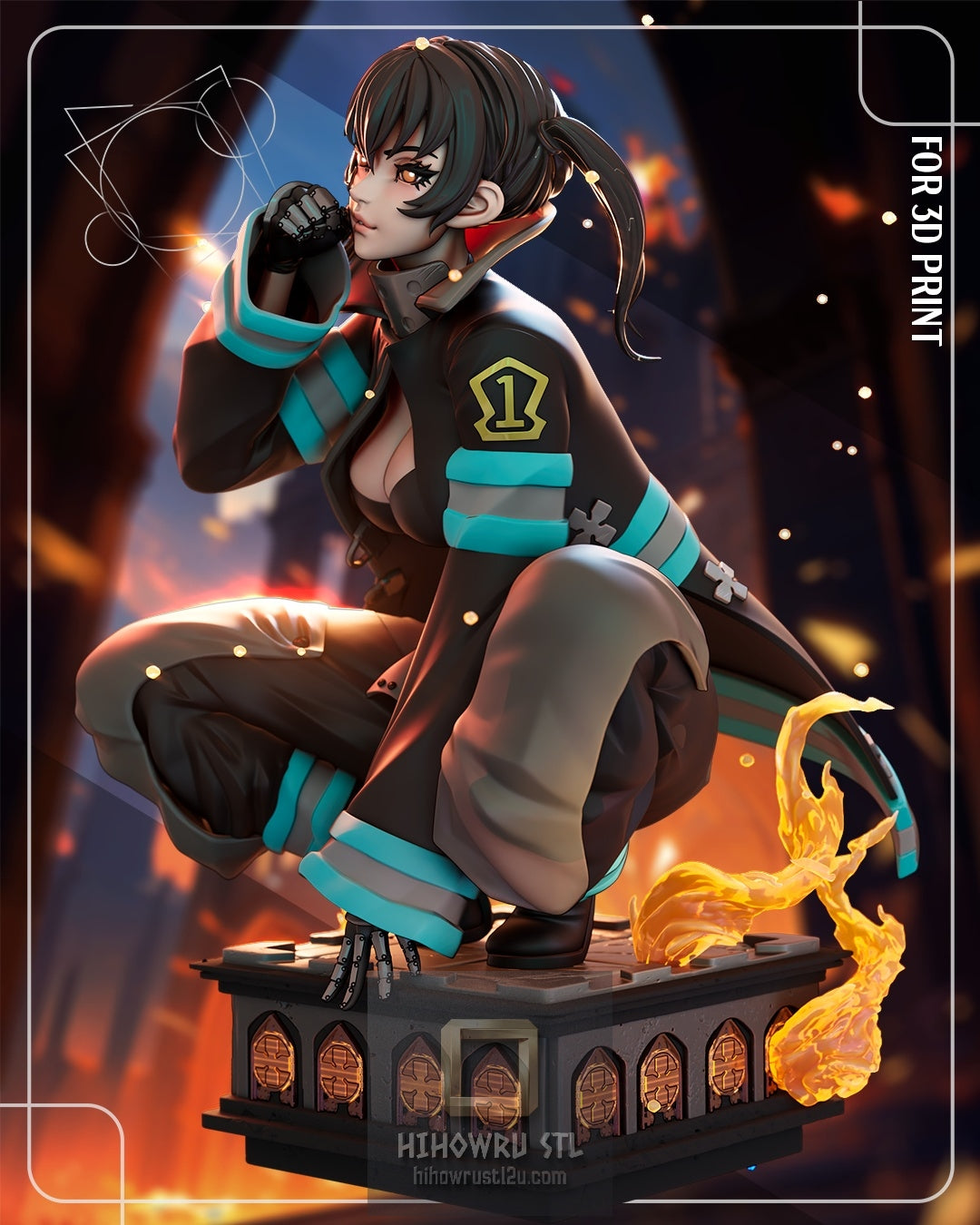 5222 Tamaki Kotatsu - Fire Force - STL 3D Print Files