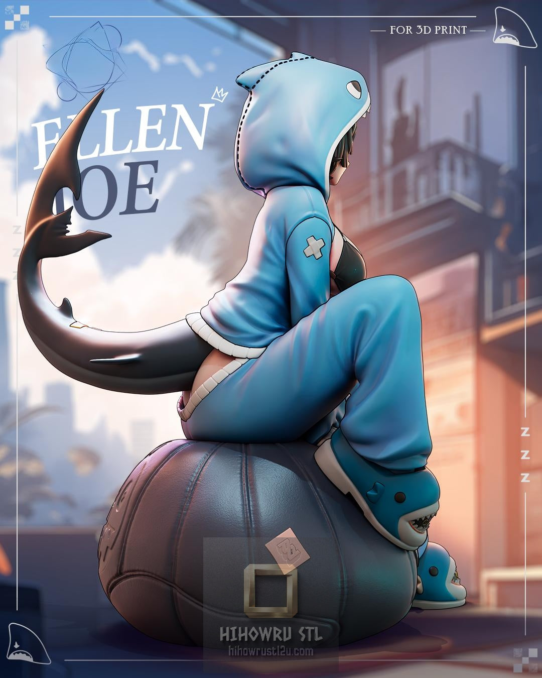 5572 Ellen Joe - Zenless Zone Zero - STL 3D Print Files