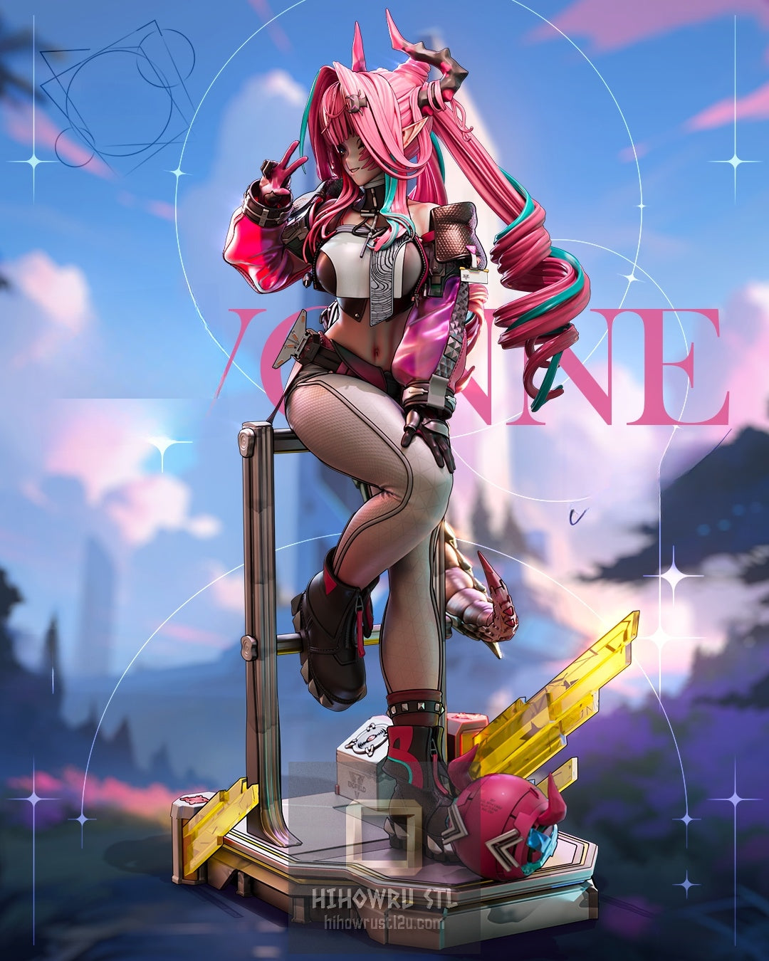 5586 Yvonne -  Arknights: Endfield - STL 3D Print Files