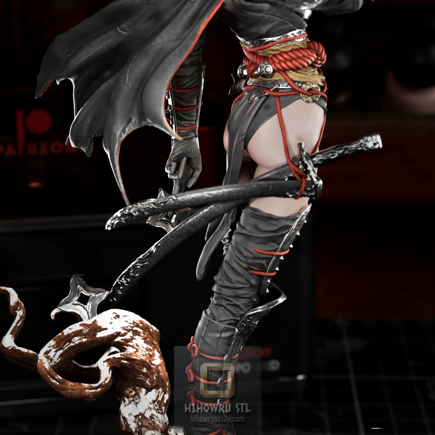 5448 Batgirl Samurai - STL 3D Print Files