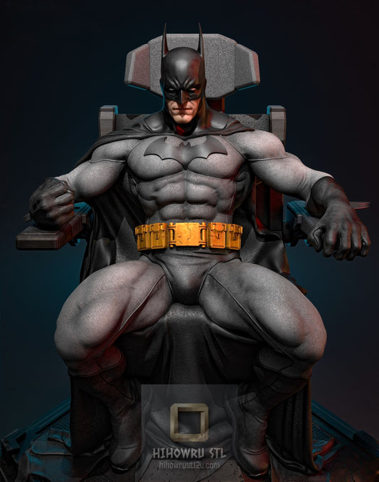 5192 Batman On Throne - DC Comics - STL 3D Print Files