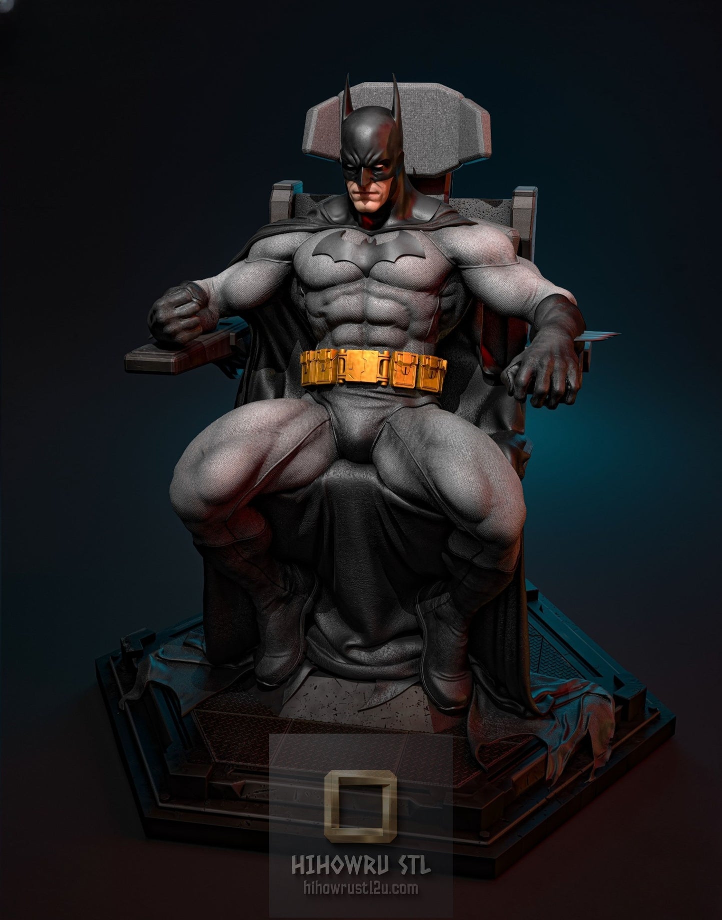 5192 Batman On Throne - DC Comics - STL 3D Print Files