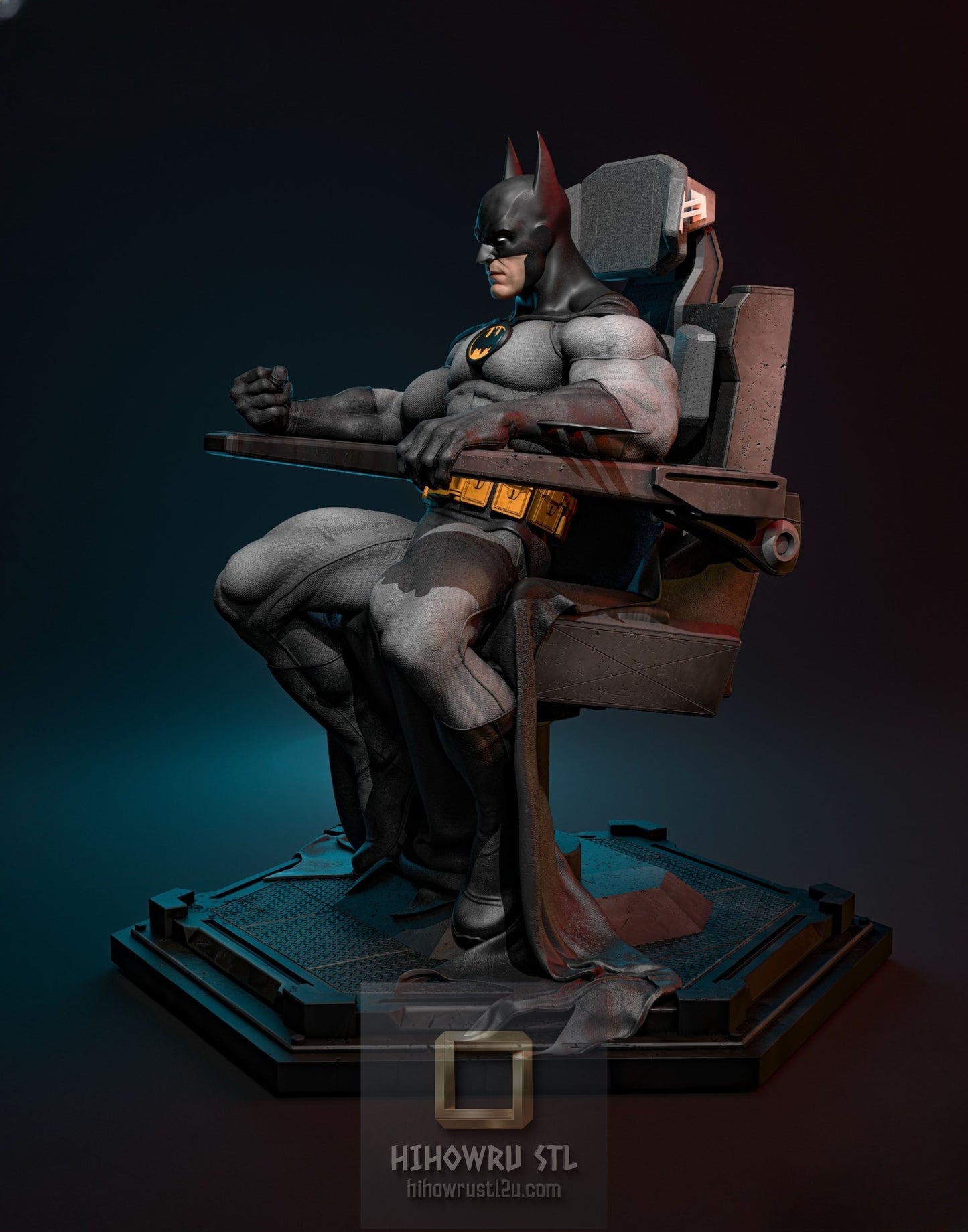 5192 Batman On Throne - DC Comics - STL 3D Print Files