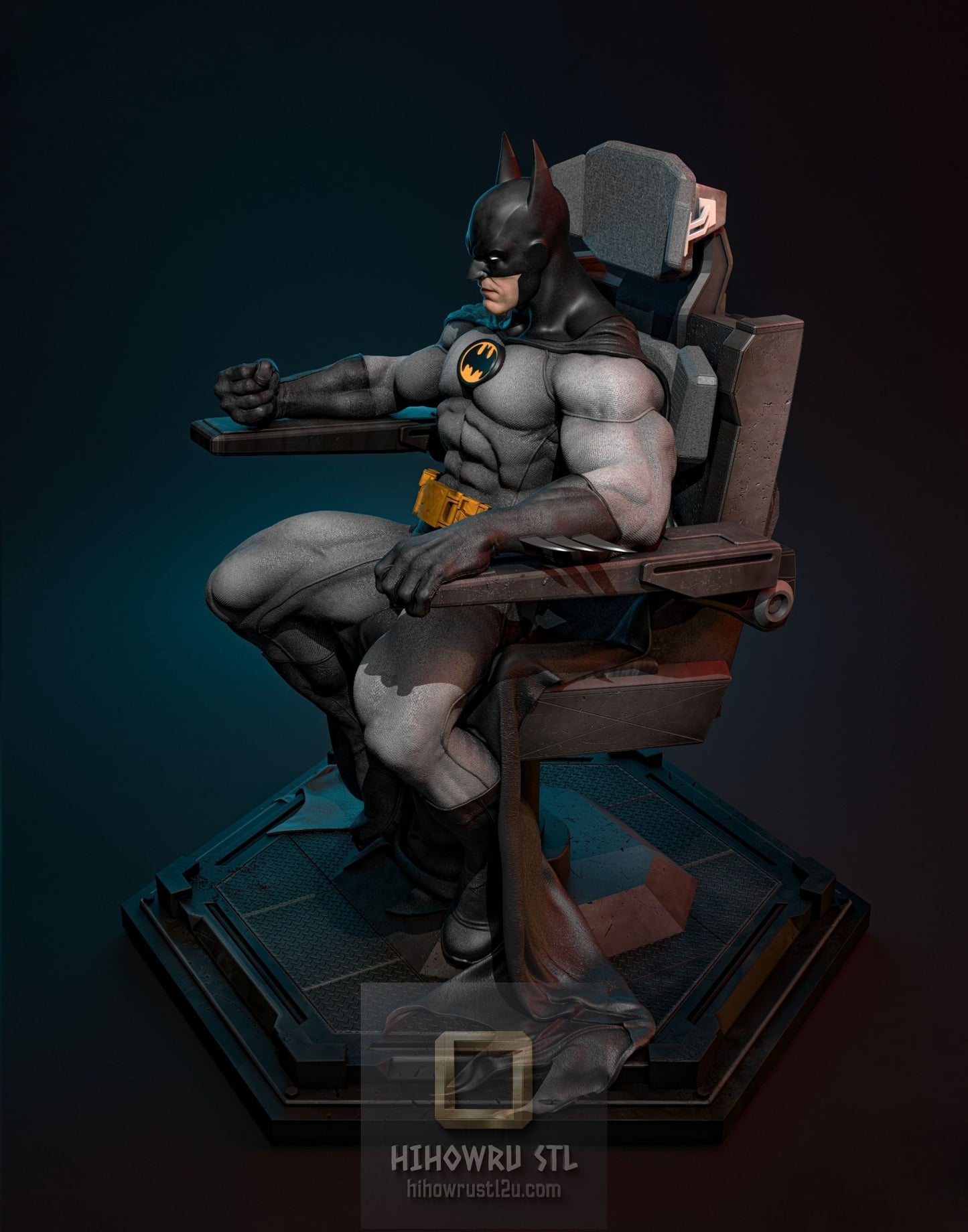 5192 Batman On Throne - DC Comics - STL 3D Print Files