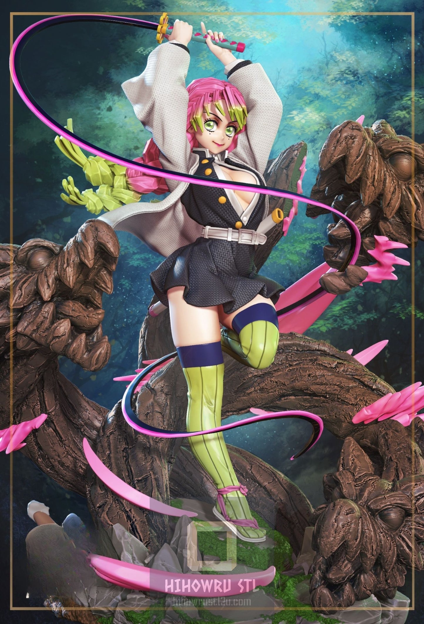 4602 Mitsuri Kanroji - Demon Slayer - STL 3D Print Files