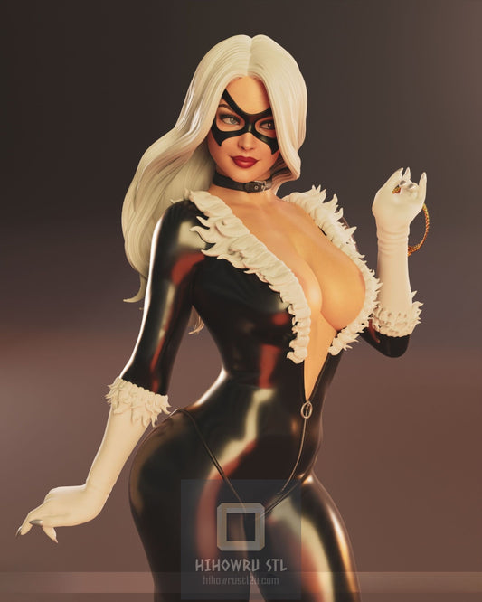 4333 Black Cat NSFW - Marvel Comics - STL 3D Print Files X 3D Animations