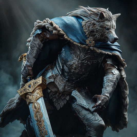 3551 Blaidd the Half-Wolf - Elden Ring - STL 3D Print Files
