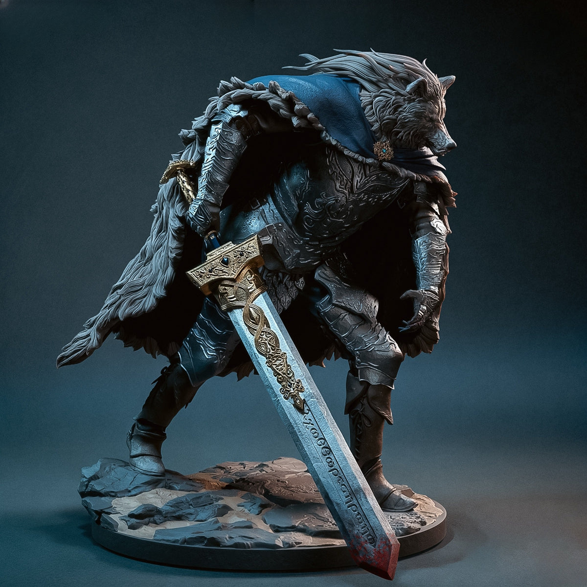 3551 Blaidd the Half-Wolf - Elden Ring - STL 3D Print Files – My Stl