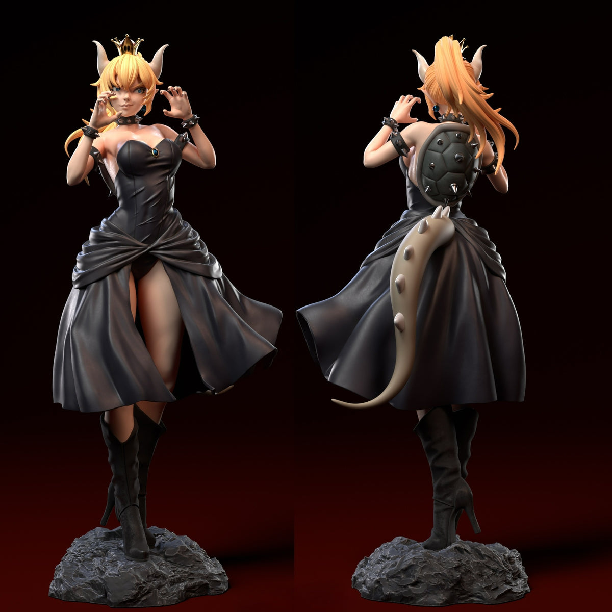 Bowsette R3 3669 Bowsette - Super Mario - STL 3D Print Files – My Stl