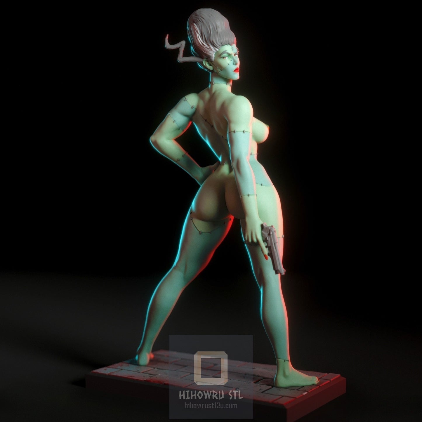 4382 Bride of Frankenstein NSFW - STL 3D Print Files